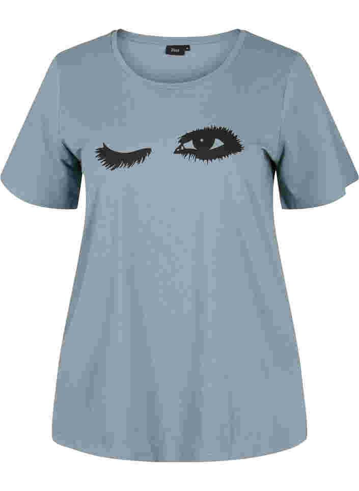 Kortærmet nat t-shirt med tryk, Trooper EYES, Packshot image number 0