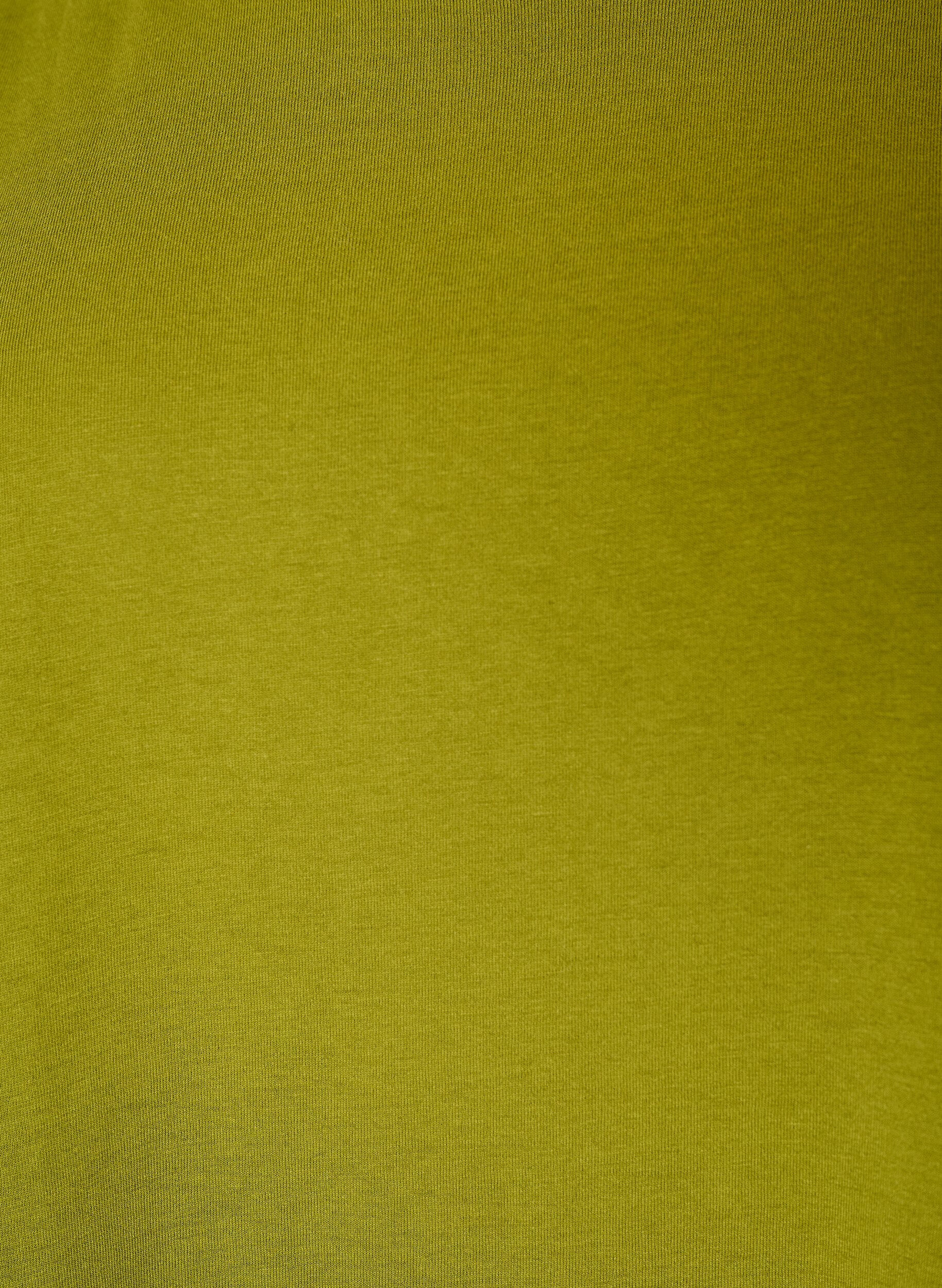 Zizzi Kort&aelig;rmet t-shirt i bomuldsblanding, Gr&oslash;n, Packshot image number 2