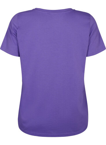 Kortærmet t-shirt med v-udskæring, Ultra Violet, Packshot image number 1