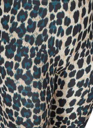 Lange leggings med leo print, Black Leo AOP, Packshot image number 2