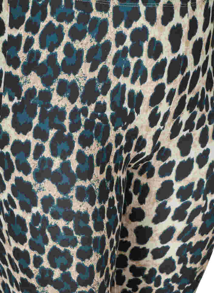Lange leggings med leo print, Black Leo AOP, Packshot image number 2
