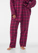 Pyjamasbukser i bomuld med tern, R&oslash;d, Model image number 2