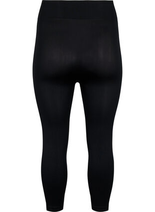 Seamless 3/4 leggings, Black, Packshot image number 1