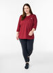 Tr&aelig;ningsbluse med 3/4 &aelig;rmer, R&oslash;d, Model image number 1