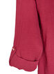 Bluse i bomuldsmusselin med broderi anglaise, R&oslash;d, Packshot image number 3