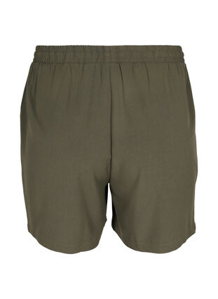 Løse shorts med lommer, Dark Olive, Packshot image number 1