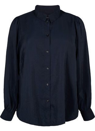 Langærmet skjorte i TENCEL™ Modal , Black, Packshot image number 0