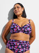 Bikini bh med b&oslash;jle og m&oslash;nster, Lilla, Model image number 0