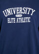 Sweatshirt med tekstmotiv, Bl&aring;, Packshot image number 2