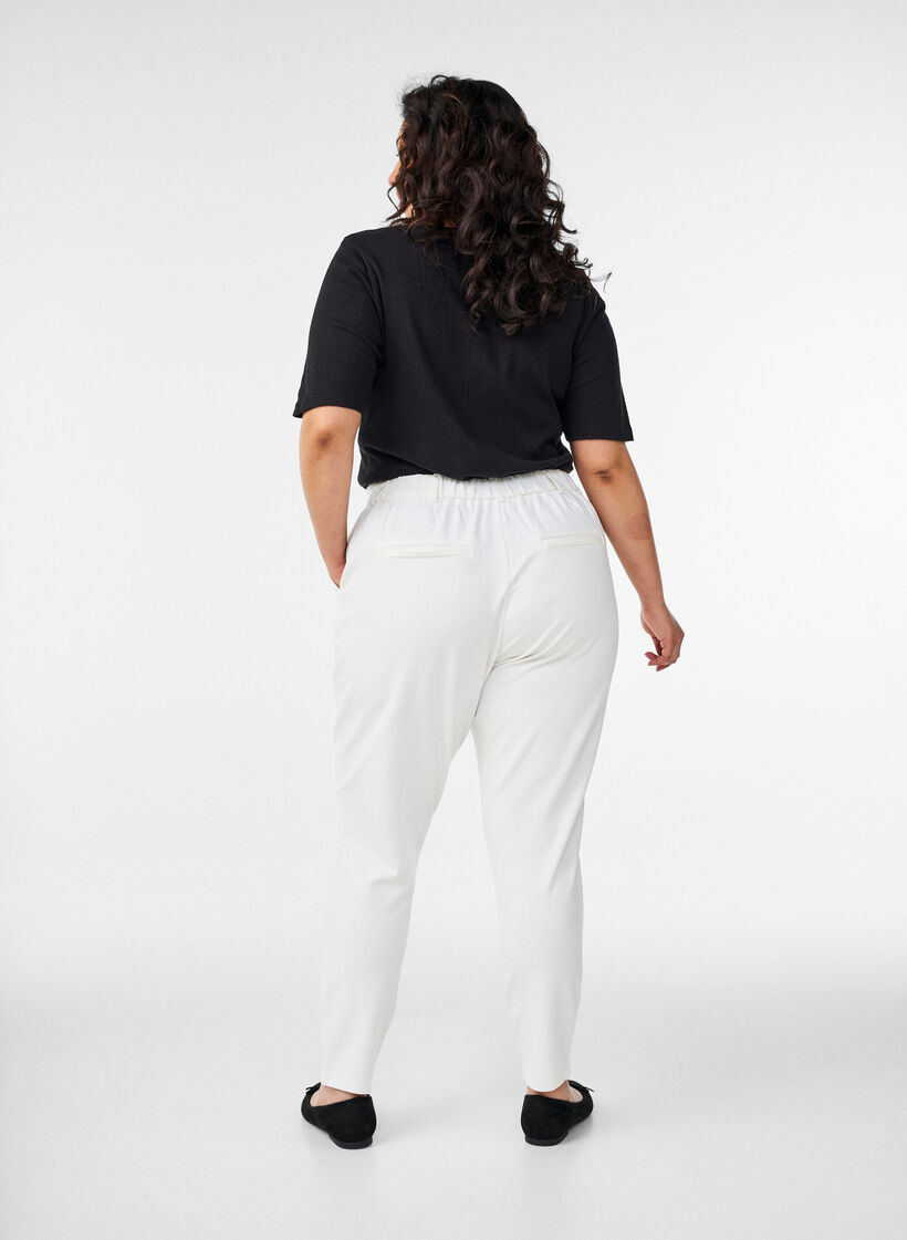 Cropped Maddison bukser, Hvid, Model image number 1