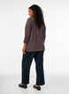 Jerseybluse med 3/4 &aelig;rmer, Brun, Model image number 2
