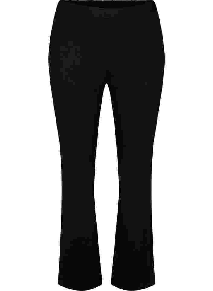 Bukser med flare, Black, Packshot image number 0