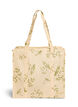 Shoppingbag med lynl&aring;s, Beige, Packshot image number 1