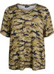 T-shirt med TENCEL&trade; Lyocell og armyprint, Gr&oslash;n, Packshot image number 0