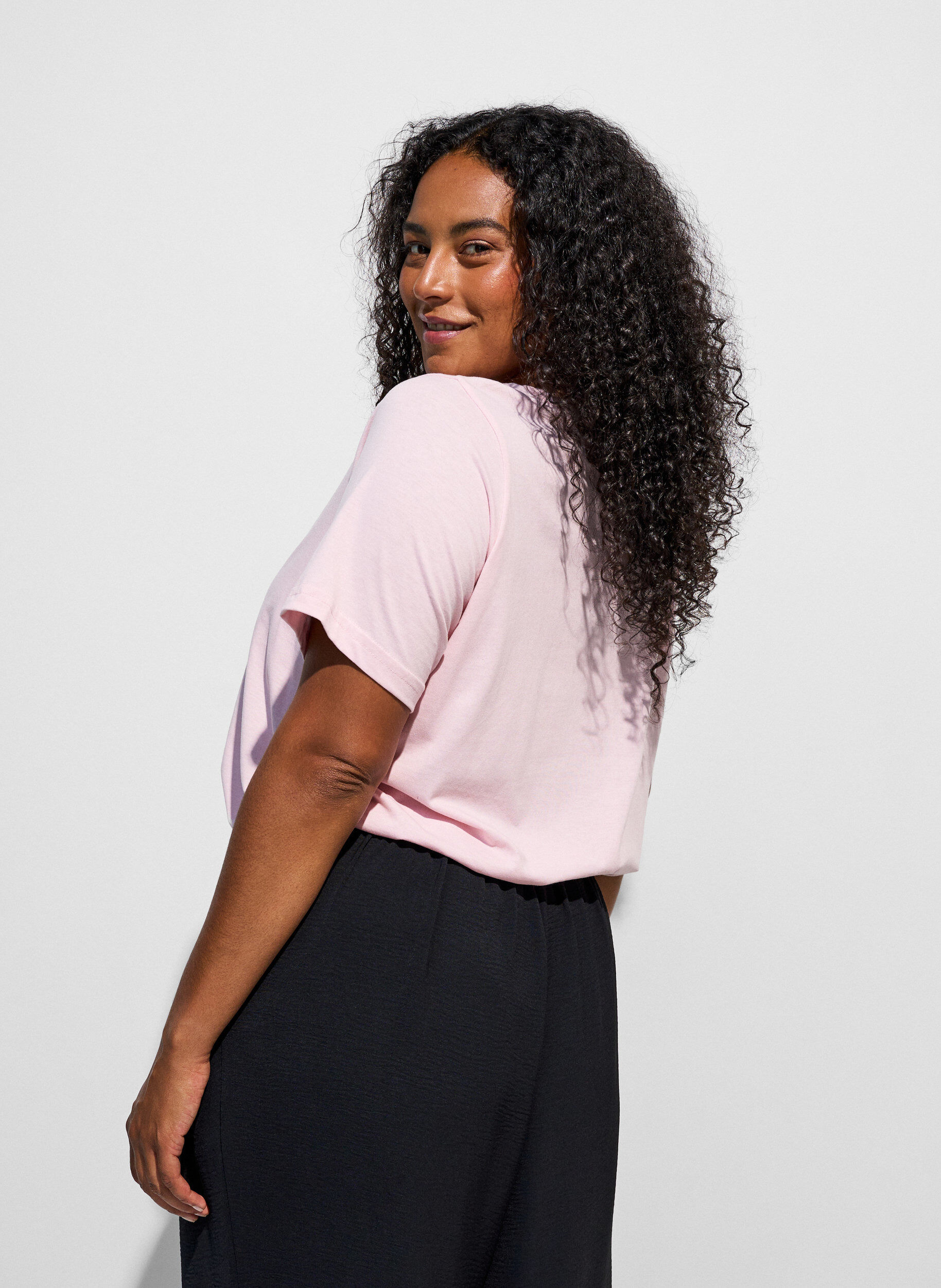 ZizziT-shirt med motiv, Lyser&oslash;d, Model image number 2