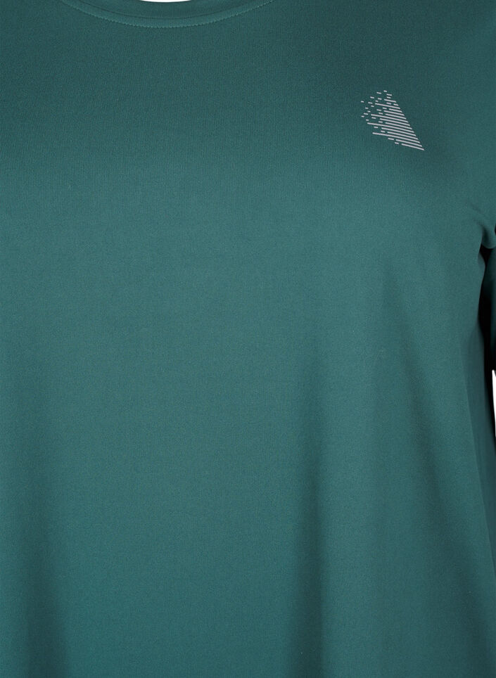Tr&aelig;ningsbluse med 3/4 &aelig;rmer, Gr&oslash;n, Packshot image number 2