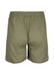 Løse shorts i bomuldsmix med hør, Deep Lichen Green, Packshot image number 1
