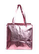 Shoppingbag med lynl&aring;s, Lyser&oslash;d, Packshot image number 1
