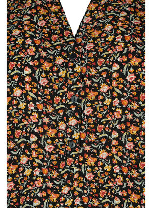 Langærmet bluse med blomsterprint og v-hals, Ditsy Floral, Packshot image number 2