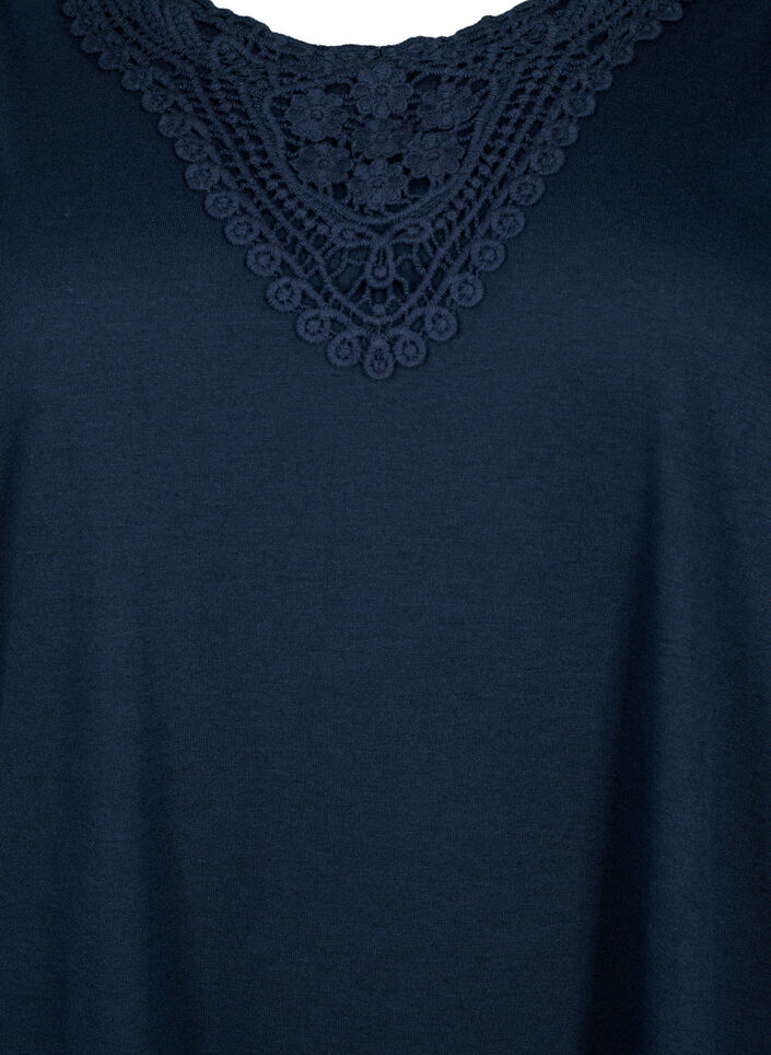 Ærmeløs top med blonde, Total Eclipse, Packshot image number 2