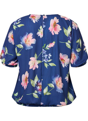 Blomstret bluse med smock, Blueprint Flower AOP, Packshot image number 1