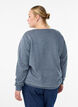 Sweatshirt med broderet Milano-motiv, Grå, Model image number 2