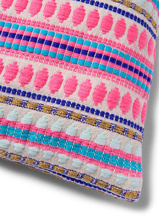 Mønstret pudebetræk, Light Pink Comb, Packshot image number 1