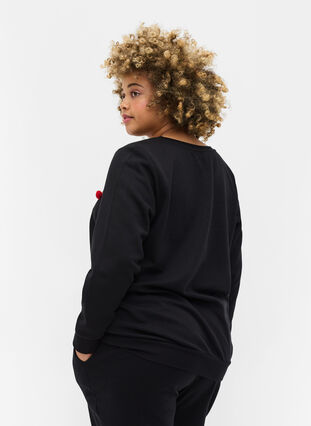 Jule sweatshirt , Black Jolly, Model image number 1