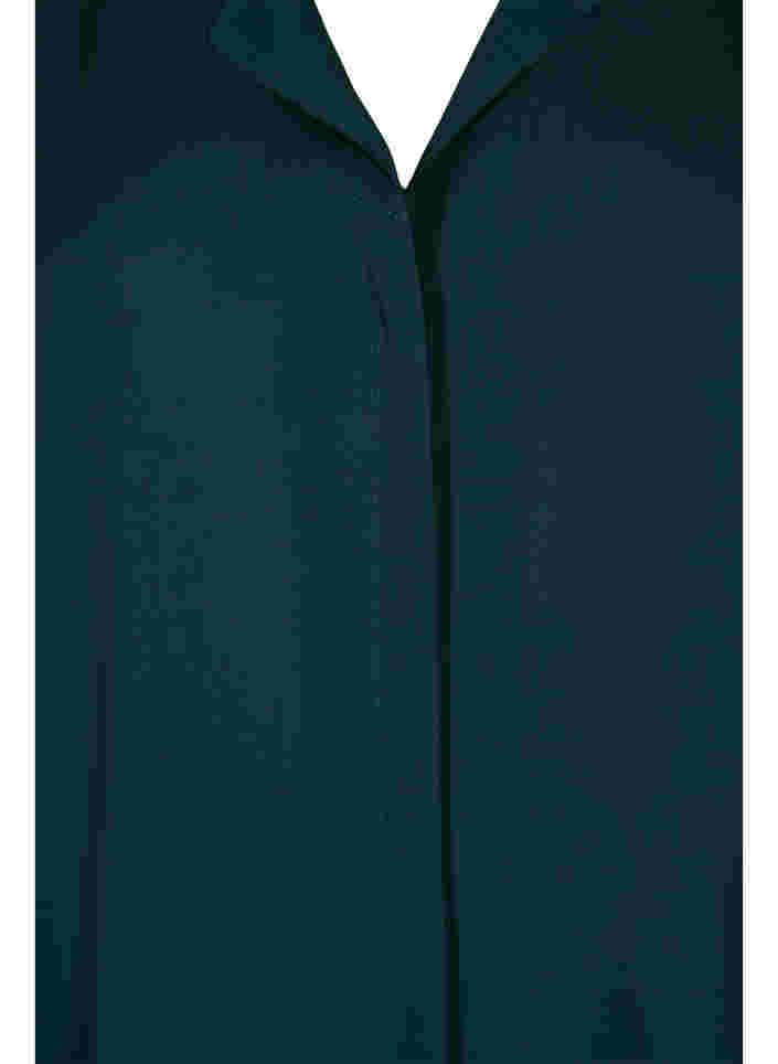 Ensfarvet skjorte med v-udskæring, Scarab, Packshot image number 2
