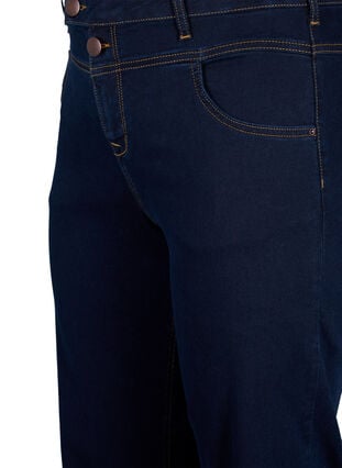 Regular fit Gemma jeans med høj talje, Blue denim, Packshot image number 2