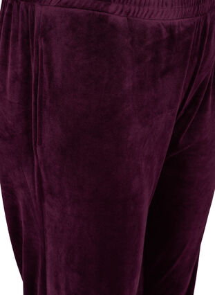 Løse bukser i velour, Winter Bloom, Packshot image number 2