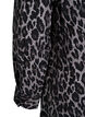 Lang skjorte med leopardprint, Grå, Packshot image number 3