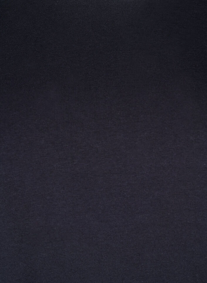 T-shirt i økologisk bomuld med rund hals, Black, Packshot image number 2