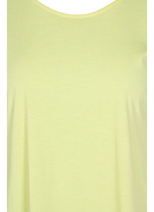 T-shirt i bomuldsmix, Pale Banana, Packshot image number 2