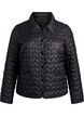 Let vatteret jakke med dekorativ quiltning, Sort, Packshot image number 0