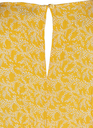 Kjole med korte ærmer, Yellow Branch, Packshot image number 3