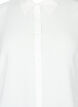 Skjorte i viskose med rynkedetalje, Bright White, Packshot image number 2