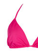 Ensfarvet trekants bikini bh, Lyserød, Packshot image number 2