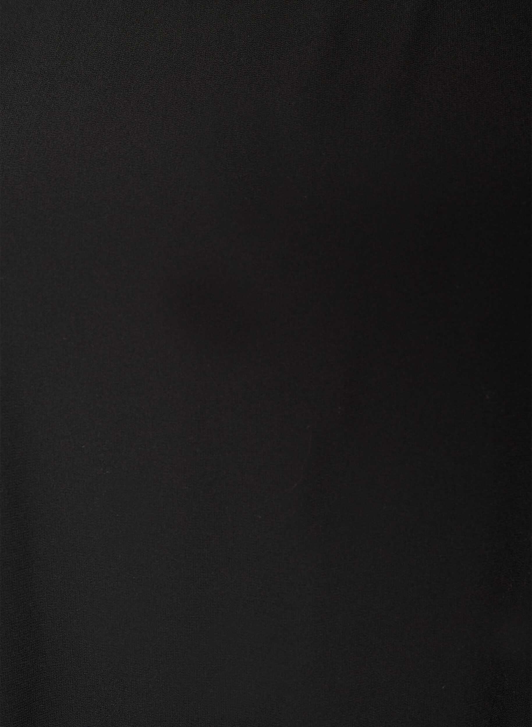 ZizziChiffonbluse med balloneffekt, Sort, Packshot image number 2