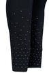 Viskose leggings med similisten, Black, Packshot image number 3