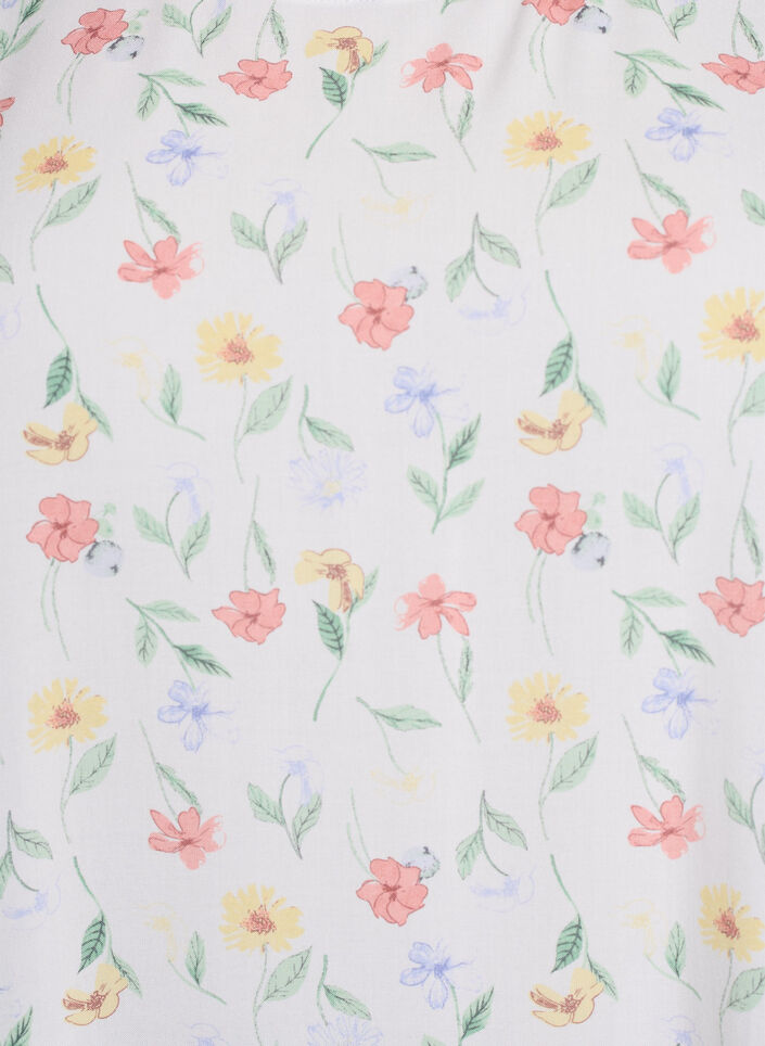 Kjole i viskose med sk&aelig;ring, Hvid, Packshot image number 2