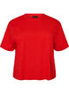Boxy T-shirt i bomuld, R&oslash;d, Packshot image number 0
