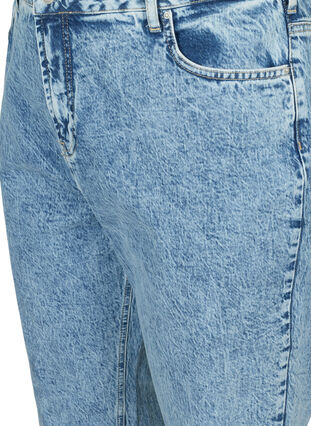 Mille mom fit jeans i bomuld, Blue denim, Packshot image number 2