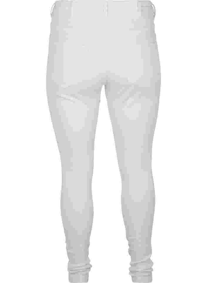 Super slim Amy jeans med høj talje, Bright White, Packshot image number 1