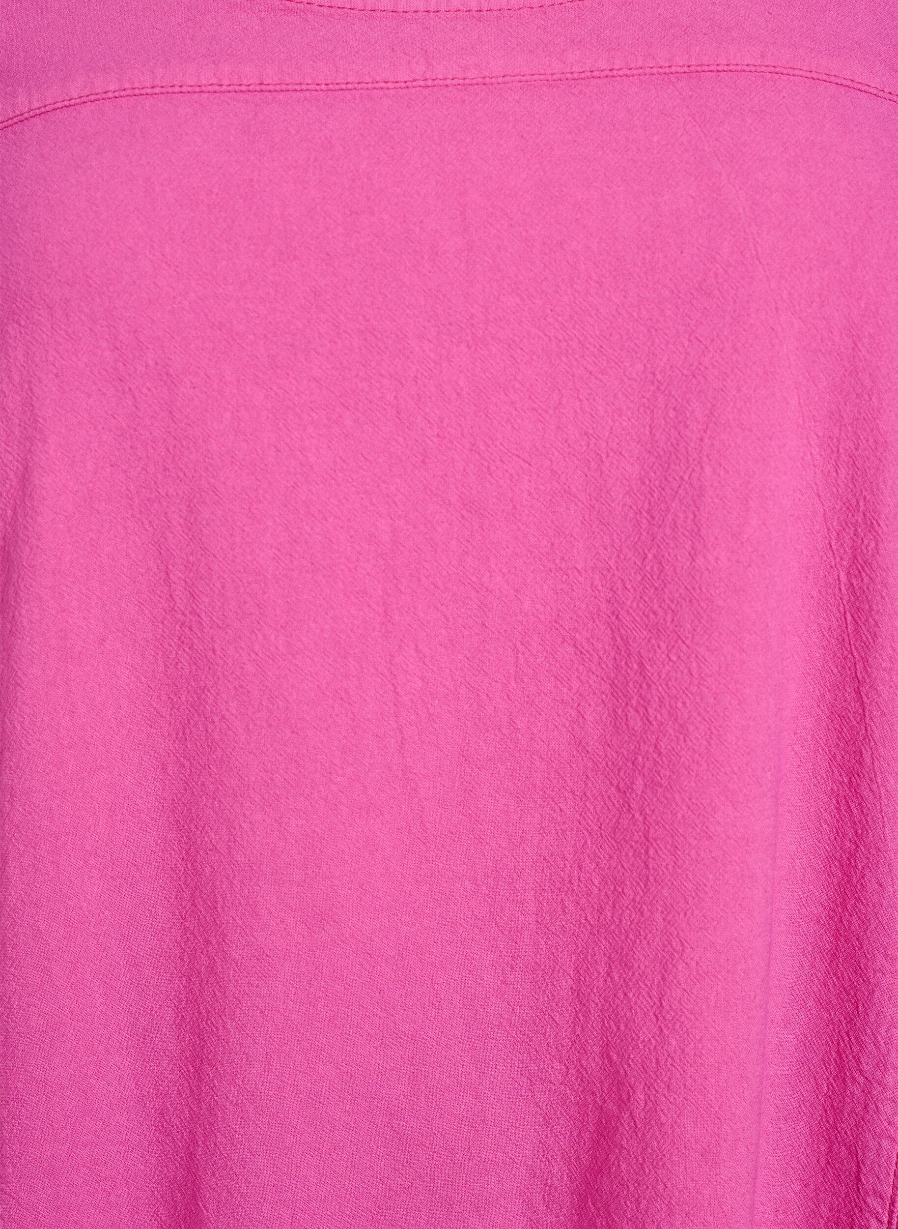 Zizzi Kort&aelig;rmet kjole i bomuld, Lyser&oslash;d, Packshot image number 2