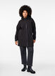 Softshell jakke med aftagelig h&aelig;tte, Sort, Model image number 1