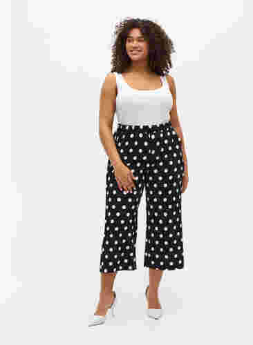 Løse bukser med 7/8 længde, Black Dot, Model image number 4