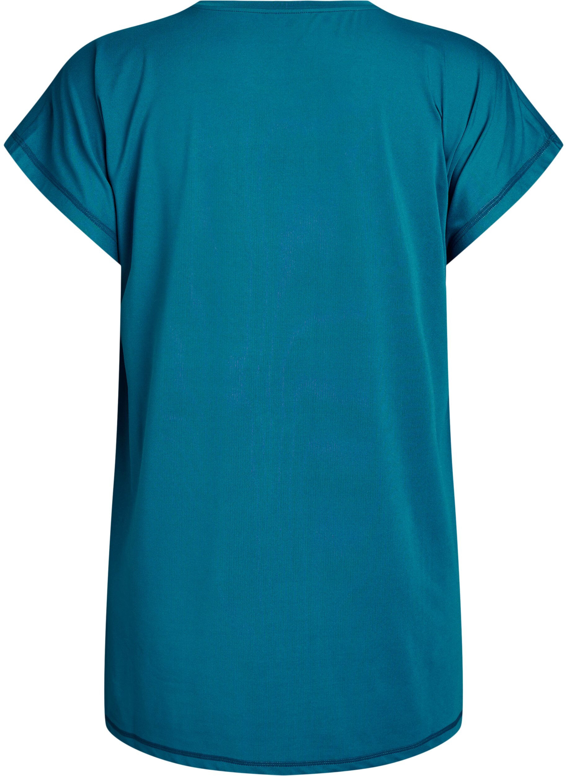 ZizziLang tr&aelig;nings t-shirt, Bl&aring;, Packshot image number 1