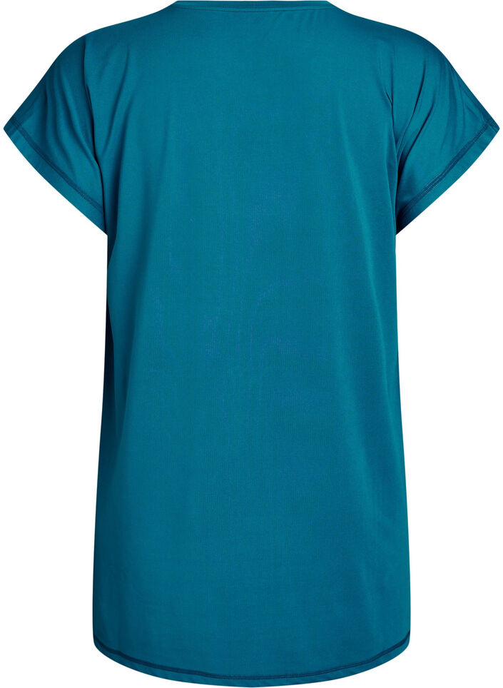 Lang tr&aelig;nings t-shirt, Bl&aring;, Packshot image number 1