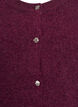 Strik cardigan med korte &aelig;rmer, M&oslash;rk Bordeaux, Packshot image number 2